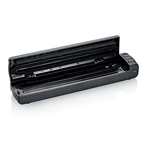 SEVERIN FS 3601 - Máquina Compacta de Envasado al Vacío, Largo de la Línea de Sellado: 30 cm, Incl. 5 Bolsas de Envasado al Vacío (20 x 30 cm) y Manguera de Conexión, Negro