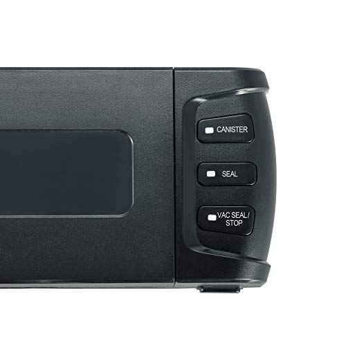SEVERIN FS 3601 - Máquina Compacta de Envasado al Vacío, Largo de la Línea de Sellado: 30 cm, Incl. 5 Bolsas de Envasado al Vacío (20 x 30 cm) y Manguera de Conexión, Negro