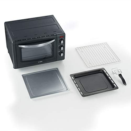 SEVERIN TO 2060 Horno Tostador incluye Rejilla grill y Bandeja de horno, 1.500 W, 20 L, color plateado y negro