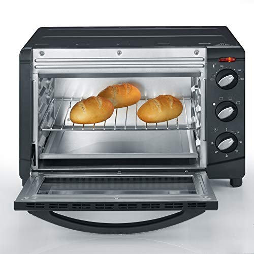 SEVERIN TO 2060 Horno Tostador incluye Rejilla grill y Bandeja de horno, 1.500 W, 20 L, color plateado y negro