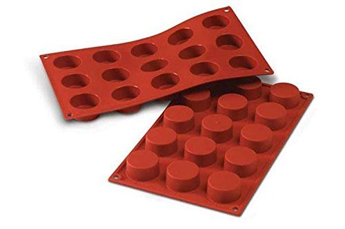 SF027 Molde de Silicona Petit-Four, 15 cavidades, Color Terracota