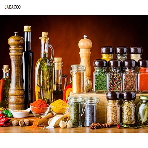 SFGSGH Cocina Hogar Decoración Lienzo de Pintura sazonar la Comida condimento Carteles y Las Impresiones Mural Cuadros del Restaurante Decoración sin el capítulo (Size (Inch) : 45x30cm No Framed)