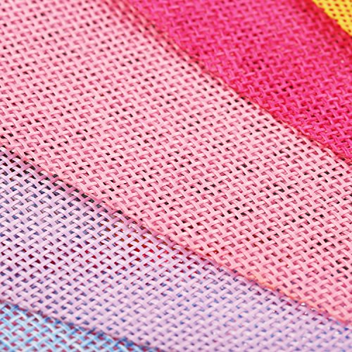 Shappy 18 Banderas de Arpillera de Imitación, Banderines Banderas de Triángulo Multicolor para Decoración Colgante de Fiesta