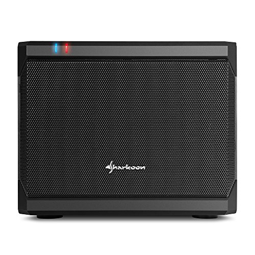 Sharkoon qb one - caja de ordenador, pc gaming, mini-itx, negro.