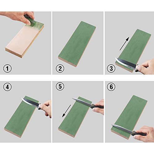 SHARPAL - Bloque para afilar y afilar cuchillos, maquinilla de afeitar recta, cinceles para tallar madera