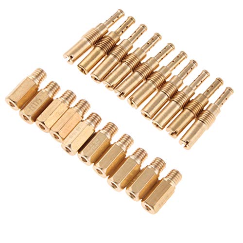 Sharplace 20 pcs Carburetor Jet Principal Kit Set Jet compatible con PWK PE Keihin OKO CVK Carb