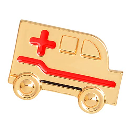Sharplace Broche Colorido Antiguo Graduación Regalo De Cumpleaños Insignia De Ambulancia Breastpin - Amarillo, Tal como se Describe