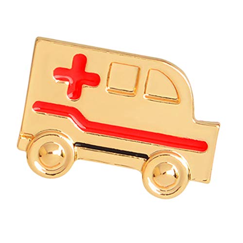 Sharplace Broche Colorido Antiguo Graduación Regalo De Cumpleaños Insignia De Ambulancia Breastpin - Amarillo, Tal como se Describe