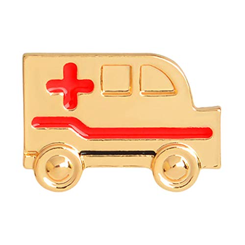 Sharplace Broche Colorido Antiguo Graduación Regalo De Cumpleaños Insignia De Ambulancia Breastpin - Amarillo, Tal como se Describe