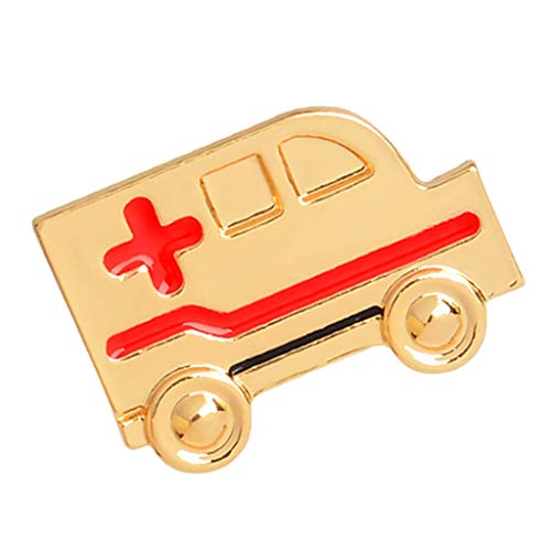 Sharplace Broche Colorido Antiguo Graduación Regalo De Cumpleaños Insignia De Ambulancia Breastpin - Amarillo, Tal como se Describe