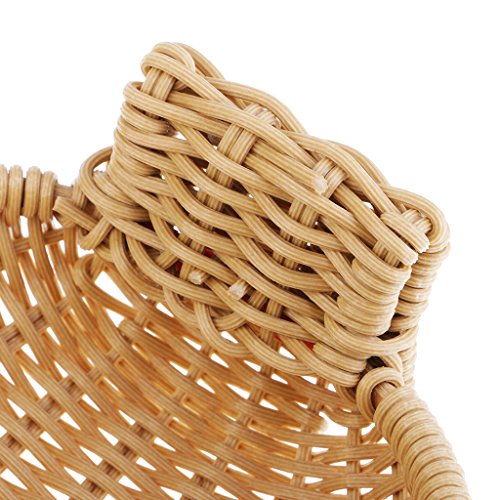 sharprepublic Canasta De Mimbre De Imitación De Mimbre De Plástico Que Teje Tipo De Pato De Almacenamiento Cesta De Alimentos - tal como se describe, Forma Pato 23x16x11.5cm