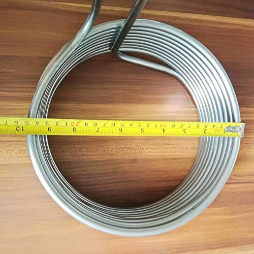 SHENMU Tubo de Acero Inoxidable de inmersión Wort Chiller for Brewing Supereficiente Wort Chiller, Vino Que Hace la máquina Pieza Home