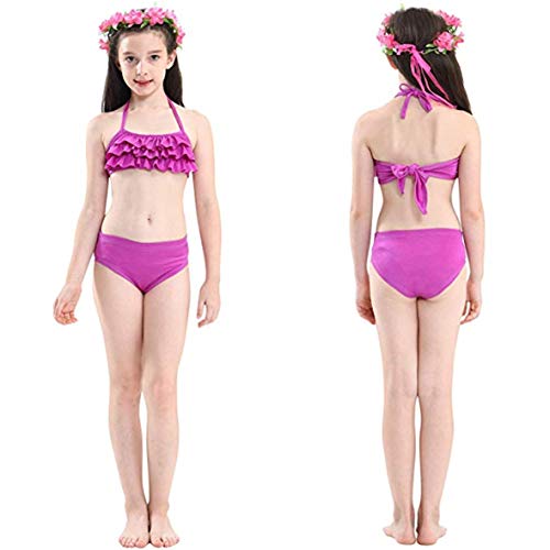 shepretty Niñas Cola de Sirena con Aletas para Nadar/Vacaciones/Fiesta/Fotos,DH54,150