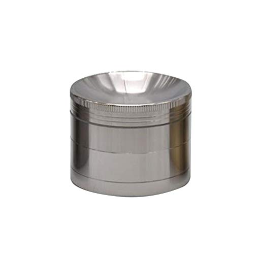 SHGK Trituradora de Cigarrillos de la máquina de molienda de Superficie cóncava de aleación de Zinc Caja de molienda de Cigarrillos de 4 Capas (56 * 43 mm)