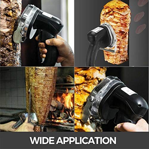 SHIJING Máquina de Kebab eléctrica 3,93 Pulgadas Motor eléctrico afeitaron Pinchos de Cordero 80W 2800 para Dos