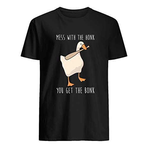 ShingoC Ltd - Camiseta de manga corta con el Honk You Get The Bonk Negro Negro L