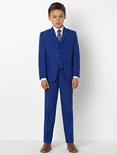 Shiny Penny - Traje azul para niños, traje de niño para boda, traje de graduación, desde 12-18 meses hasta 16 años