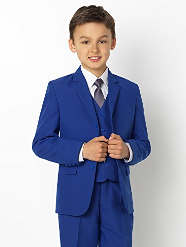 Shiny Penny - Traje azul para niños, traje de niño para boda, traje de graduación, desde 12-18 meses hasta 16 años