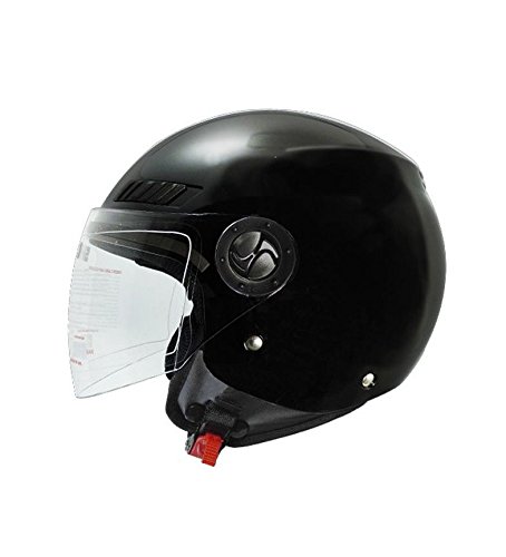 Shiro Casco Jet SH62 GS, color negro, talla M