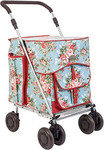 Sholley Deluxe 'Chelsea' Carrito de la Compra, Fuerte y Estable, Carro de la Compras Plegable, 4 ruedas, 6 ruedas