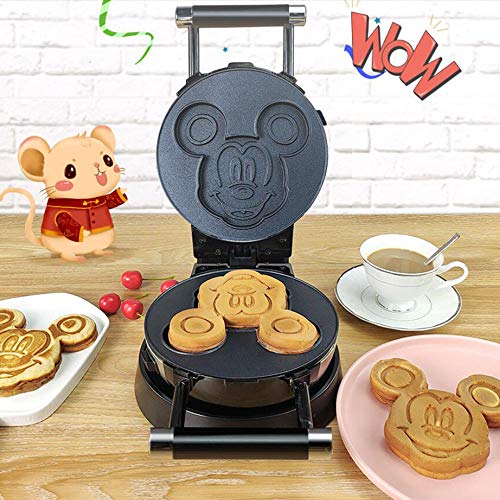 Shosel Mini Wafflera, Hace panqueques Forma Personaje de Dibujos Animados