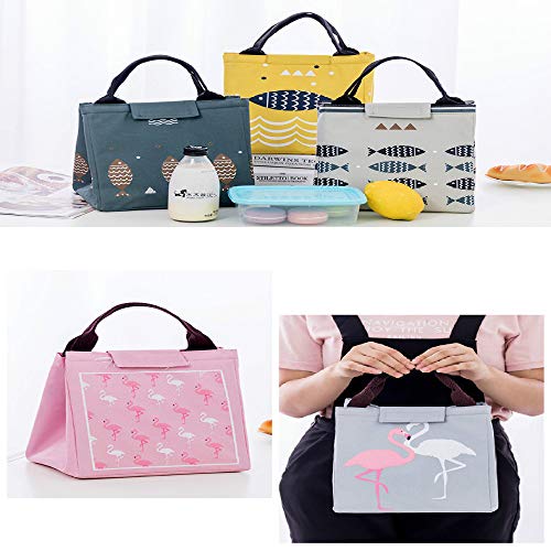 SHUNHUI Bolsa de Almuerzo de Dibujos Animados Tela Oxford Bolsa de Hielo Grande Bolsa de Picnic Aislamiento de Papel de Aluminio