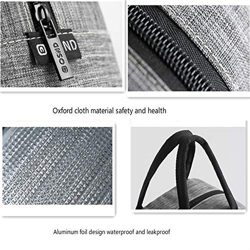SHUNHUI Bolsa De Mano Impermeable Bolsa De Aislamiento De Tela Oxford Bolsa De Almuerzo De Papel De Aluminio Bolsa De Almuerzo Engrosada Bolsa