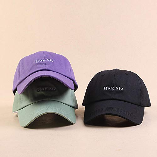 shunlidas Sombreros Deciracion Adornosgorra De Béisbol Bordada con Letra Salvaje @ M (56-58Cm) _Purple