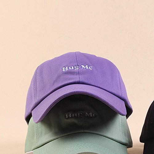 shunlidas Sombreros Deciracion Adornosgorra De Béisbol Bordada con Letra Salvaje @ M (56-58Cm) _Purple