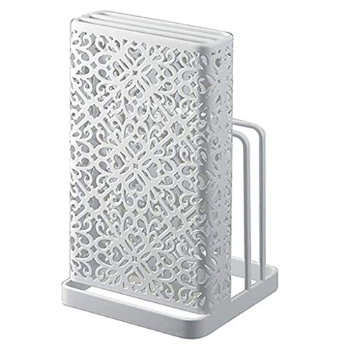 SHUUY Cuchillo de Cocina sostenedor Creativo de múltiples Funciones casera Cuchillo de Almacenamiento en Rack Junta Estante de Herramientas Hueco Plateado