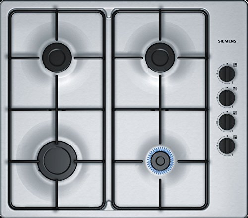 Siemens EB6B5PB80 Integrado Encimera de gas Acero inoxidable hobs - Placa (Integrado, Encimera de gas, Acero inoxidable, Acero inoxidable, Acero inoxidable, 1000 W)