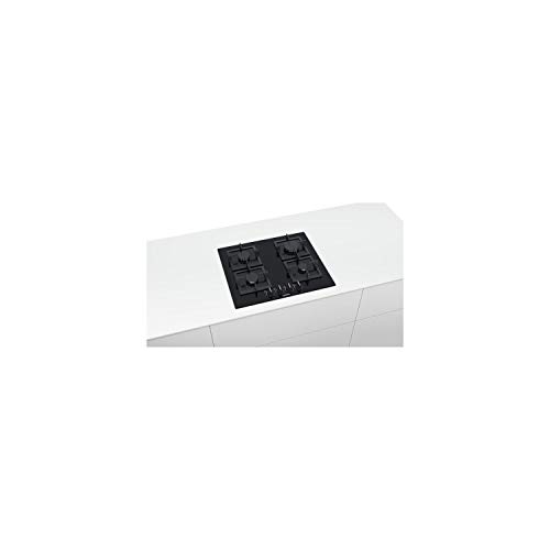 Siemens EP6A6PB20 Integrado Encimera de gas Negro hobs - Placa (Integrado, Encimera de gas, Vidrio, Negro, hierro fundido, 1000 W)