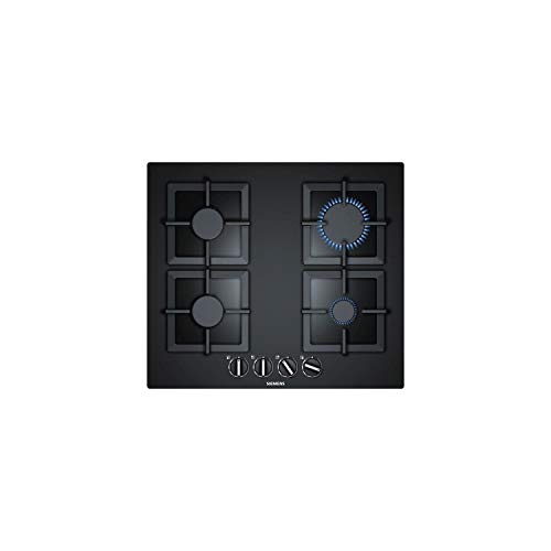 Siemens EP6A6PB20 Integrado Encimera de gas Negro hobs - Placa (Integrado, Encimera de gas, Vidrio, Negro, hierro fundido, 1000 W)