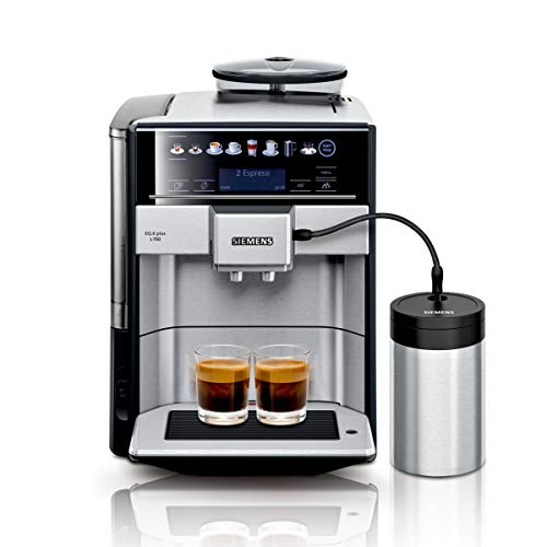Siemens EQ.6 plus s700 TE657M03DE, limpieza automática, selección directa, dos tazas al mismo tiempo, 1500 W, acero inoxidable