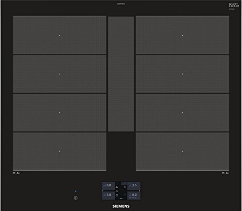 Siemens EX675JYW1E hobs Negro Integrado Con - Placa (Negro, Integrado, Con placa de inducción, Vidrio y cerámica, 3300 W, Rectangular)