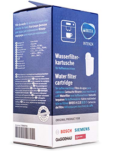 Siemens - Juego de filtros de agua y pastillas descalcificadoras para cafeteras automáticas 2x Wasserfilter + Entkalkungstabletten
