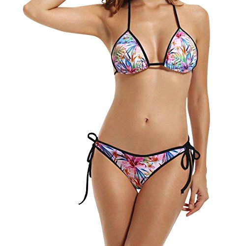 Sierra Leone Flag Map Womens Bikini Set Outdoor Swimwear Adjustable Halterneck Swimsuit 2 Piece