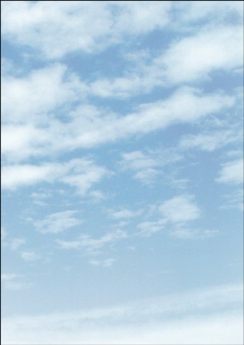 SIGEL DP565 Papel de cartas, 21 x 29,7 cm, 90g/m², nubes, azul y blanco, 100 hojas