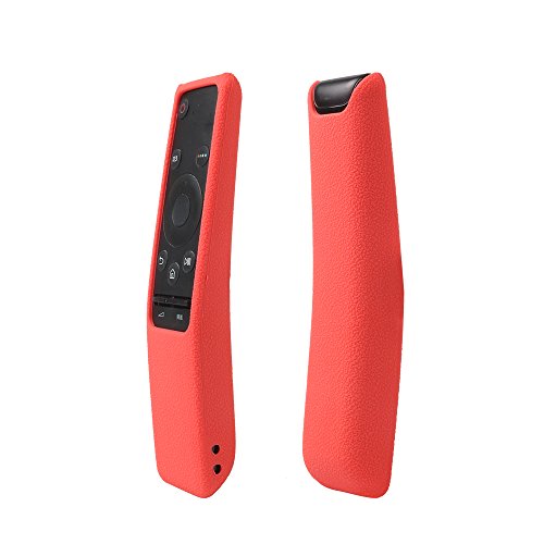 SIKAI CASE Funda Protectora de Silicona Compatible con Samsung Smart TV Control Remoto de BN59-01259D BN59-01259B BN59-01259E BN59-01260A Anti-Slip Cómoda Flexible y Resistente Protección - Rojo