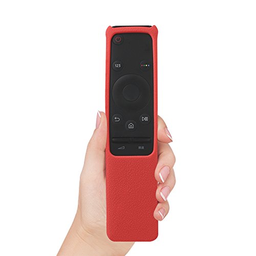 SIKAI CASE Funda Protectora de Silicona Compatible con Samsung Smart TV Control Remoto de BN59-01259D BN59-01259B BN59-01259E BN59-01260A Anti-Slip Cómoda Flexible y Resistente Protección - Rojo