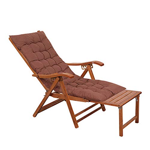 Silla de jardín reclinable Plegable Silla Tumbona con Respaldo al Sol Silla de bambú Respaldo de bambú Sillas de Playa Tumbona reclinable con reposacabezas Reposapiés Ajustable MAX.200kg