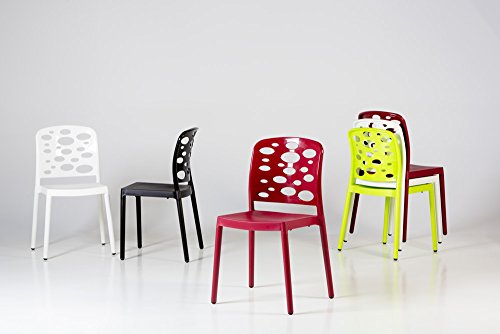 Silla GELI plastico diseño hosteleria - Lote de 2 para terraza