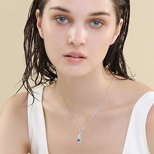 SILVERAGE Collar Plata de Ley 925 Colgante Sirena