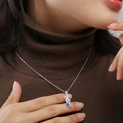 SILVERAGE Collar Plata de Ley 925 Colgante Sirena