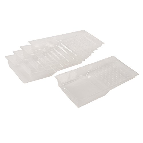 Silverline herramientas 450193 desechables rodillo bandeja maletero, transparente, 100 mm, set de 5 piezas