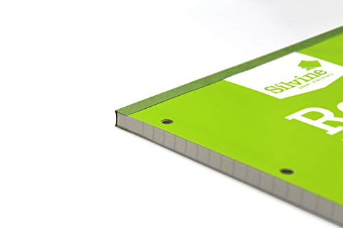 Silvine Everyday Ref RE4FM - Bloc de hojas de recambio de espiral doble (6 unidades, papel reciclado, A4, 160 hojas, 70 g/m², raya de 8 mm, con margen)