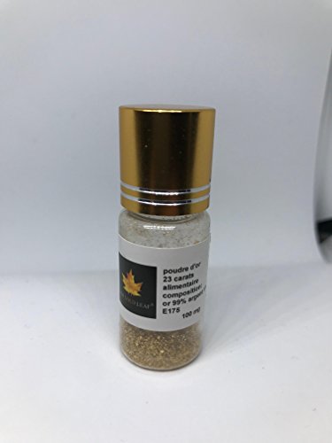 Sim Gold Leaf Polvo, Oro plata, 200mg, 2