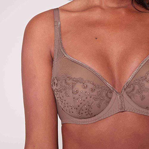 Simone Perele - Sujetador transparente para mujer marrón castaño 85D