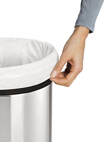 simplehuman, paquete de 20 bolsas de basura a medida, código G, plástico blanco