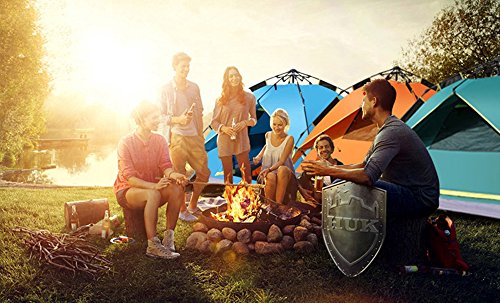 sinbrl exterior automática Pop Up Cúpula doble capa tienda de campaña de lanzamiento resistente al agua resistente al viento Antes moskitos camping festival 200 * 200 * 130 cm, color b, tamaño 2 Funktionen
